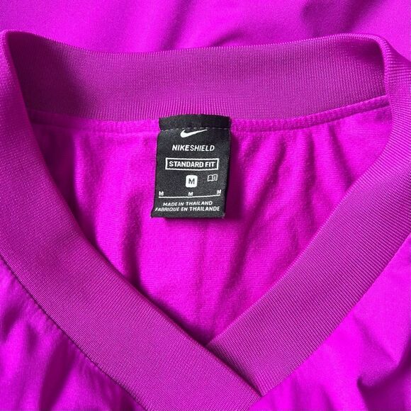 Nike Purple Polyester Athletic Golf Pullover Sweatshirt - Picture 8 of 9